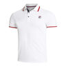 Core Button Piro Polo Hombres-Blanco,Rojo