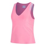 Ropa De Tenis Lucky in Love Shimmer V-Neck Tank w/Bra