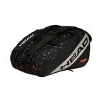 HEAD HEAD Team Padel Bag L Paletero-Negro,Plateado