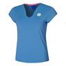 Spike V-Neck Camiseta De Manga Corta Mujeres-Azul