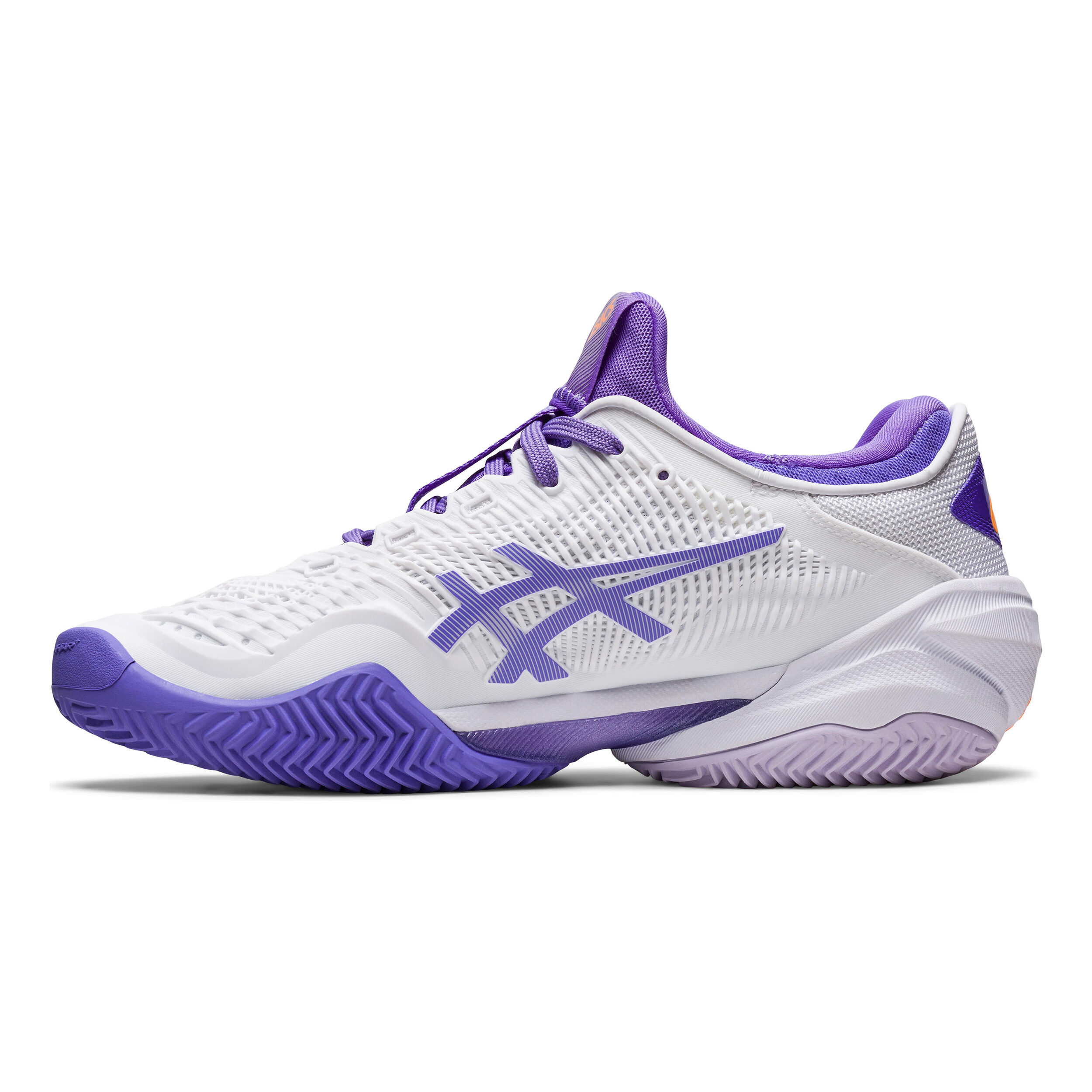Court FF 3 Zapatilla Tierra Batida Mujeres Blanco Morado