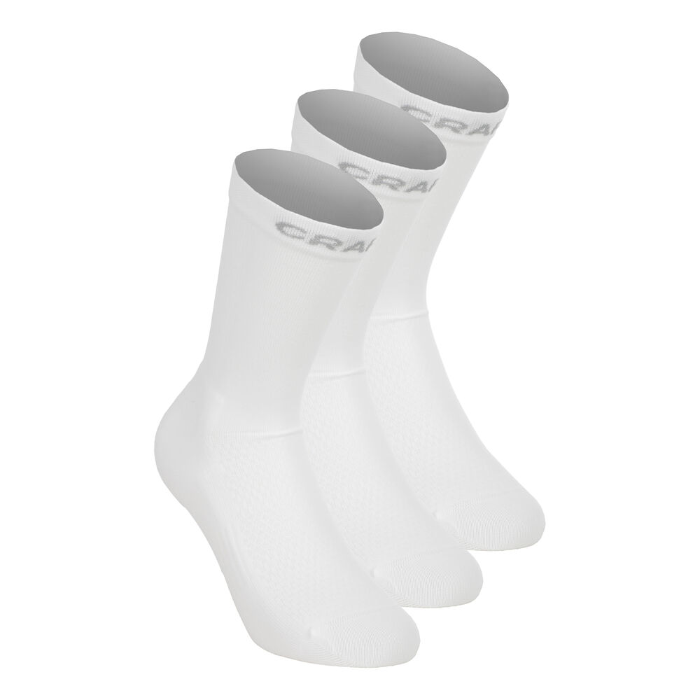 Craft Core Dry High Sock 3Pack Calcetines Para Correr - Blanco