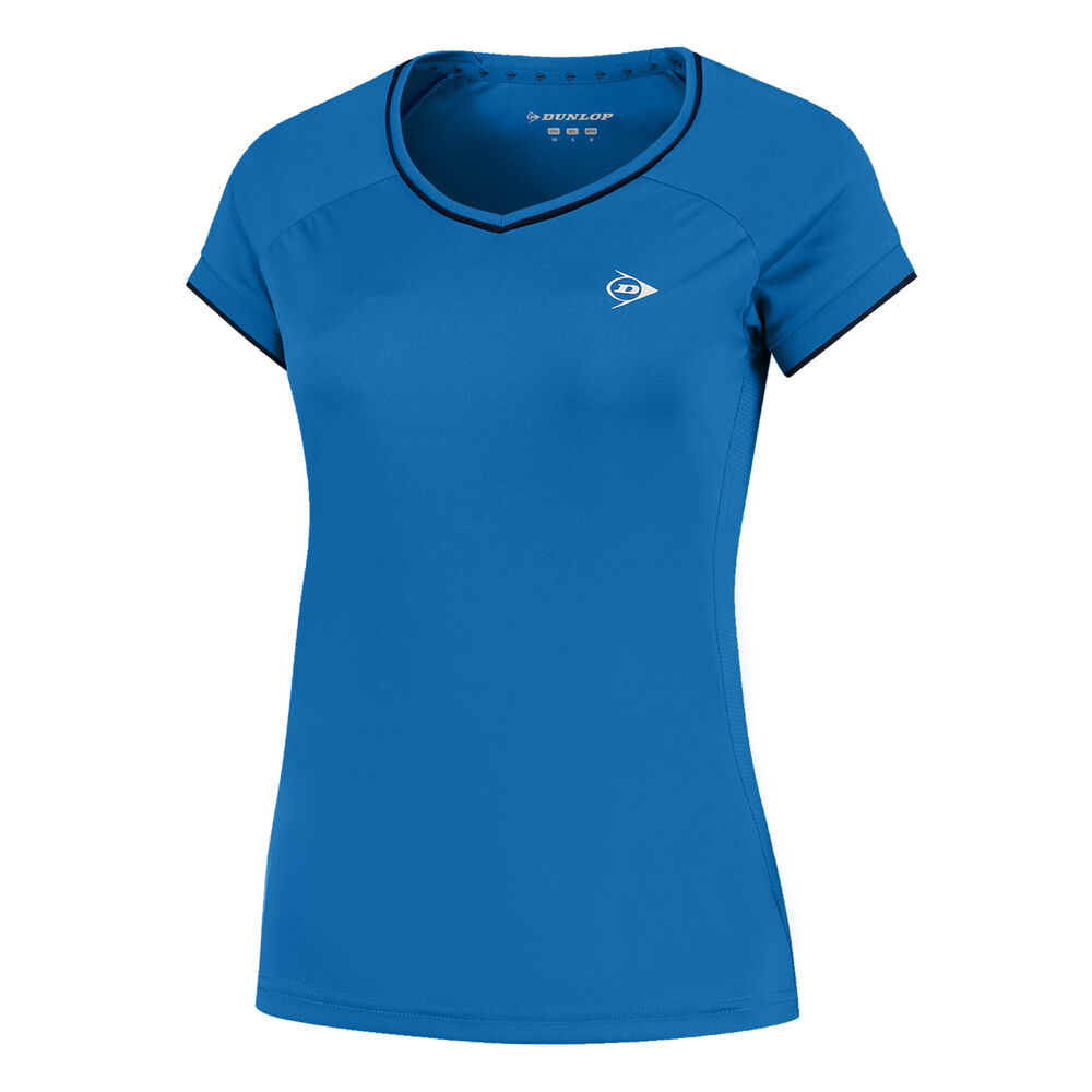 Dunlop Crew Camiseta De Manga Corta Chicas - Azul, Azul Oscuro