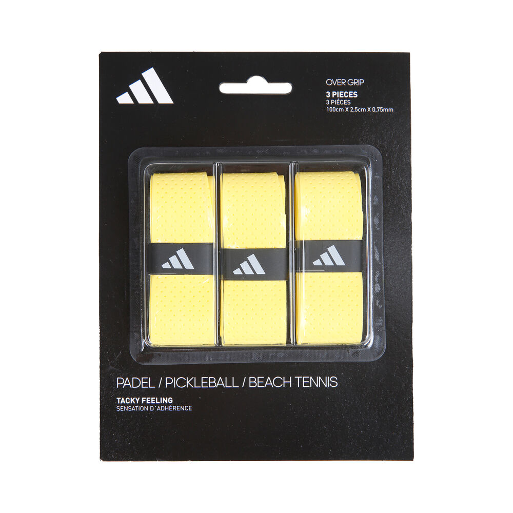 adidas Padel Overgrip Pack De 3-Amarillo