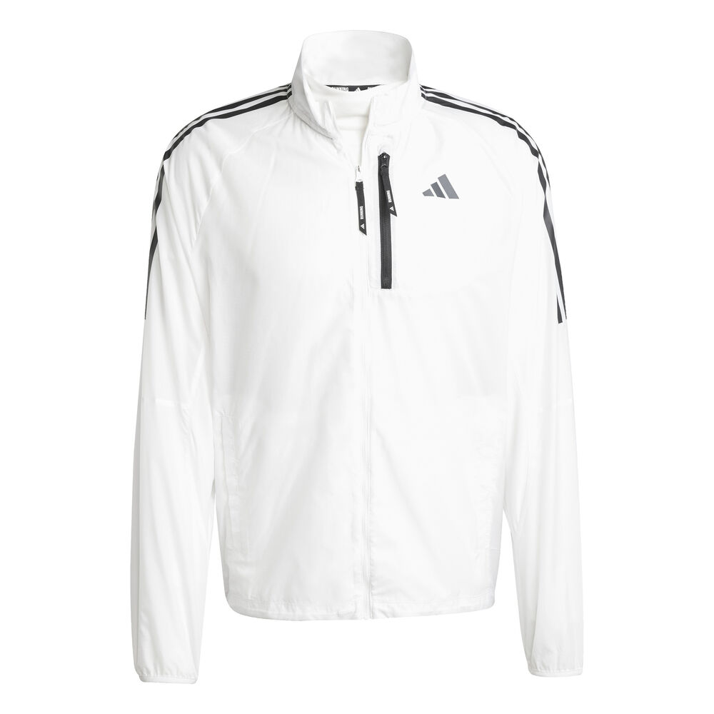 adidas Own The Run 3S Chaqueta Para Correr Hombres-Blanco