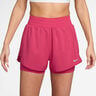 Dri-Fit One Mid Rise 2in1 3in Shorts Mujeres - berry, plateado