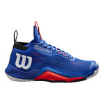 Zapatillas de tenis Wilson Wilson Rush Pro Tour MID Zapatilla Todas Las Superficies Hombres-Azul Oscuro,Negro