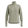 Essential Thermal Midlayer 1/2 Zip Camiseta De Running Mujeres-Oliva