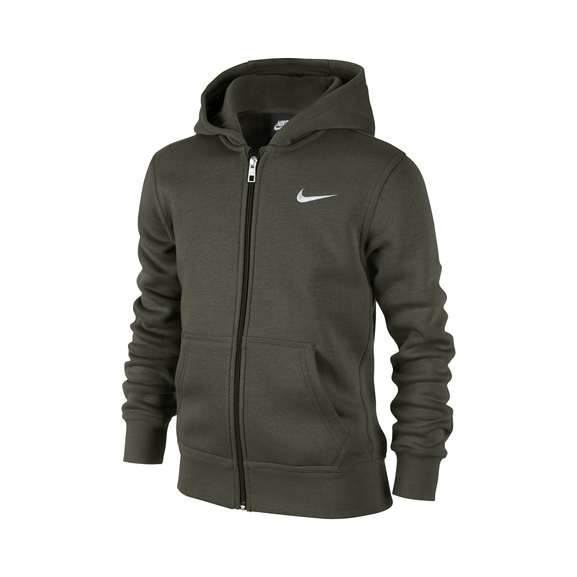 Nike Brushed Fleece Full-Zip Sudadera Con Capucha Chicos - Caqui, Blanco compra | Tennis-Point