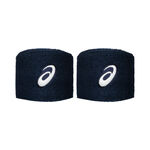 Ropa de tenis ASICS ASICS Wrist Band Pair Cinta para sudor - Pack de 2 Unisex-azul oscuro