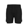 X-Alp Trail 6in 2in1 Pantalones Cortos Hombres-Negro
