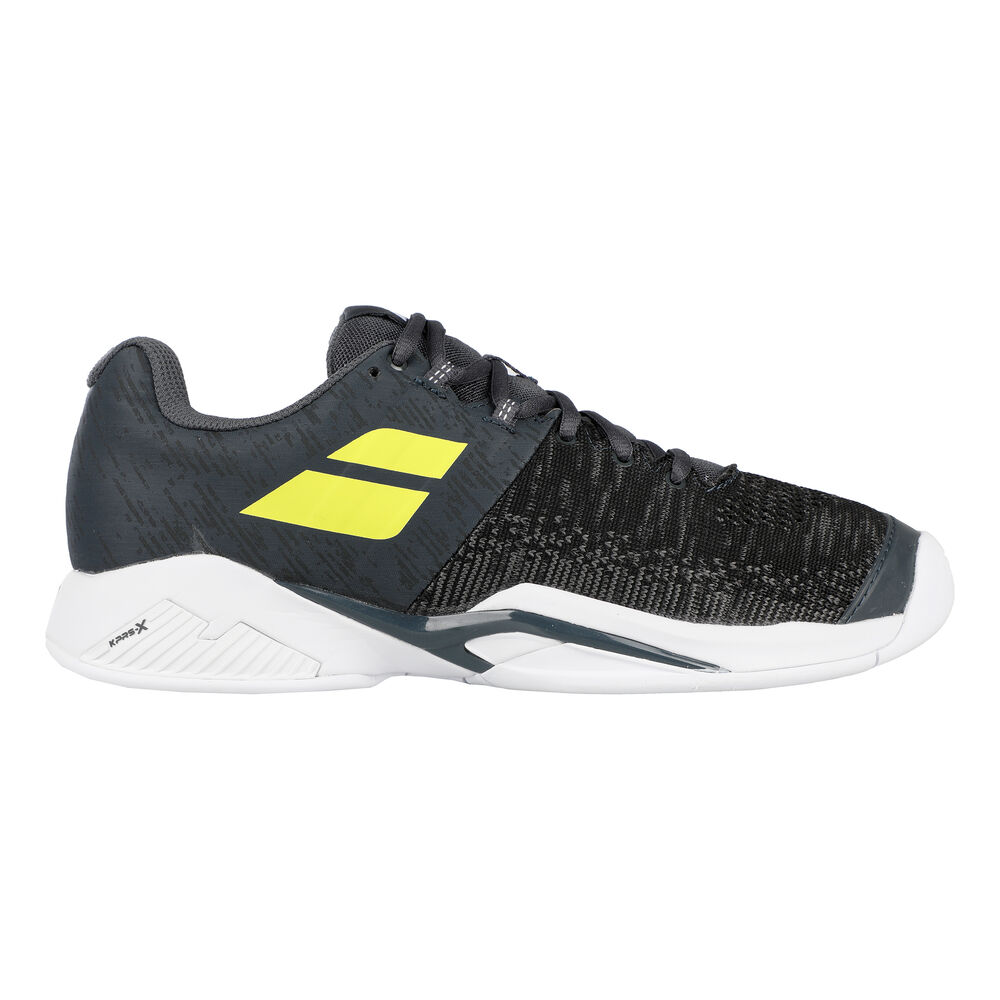 Babolat Propulse Blast Zapatilla Para Pista Cubierta Hombres-Gris,Amarillo Neón