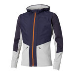 Ropa Mizuno Mizuno Active Warmalite Hybrid Full Zip Chaqueta Para Correr Hombres-Azul