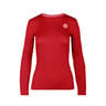 Mina Tech Roundneck Camiseta de manga larga Chicas - rojo oscuro, 