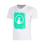 Ropa Quiet Please Quiet Please Joy Scraped Camiseta de manga corta Chicos-blanco, azul