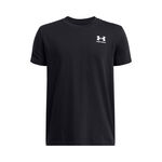 Ropa Under Armour Under Armour Sportstyle Taped Camiseta De Manga Corta Chicos-Negro