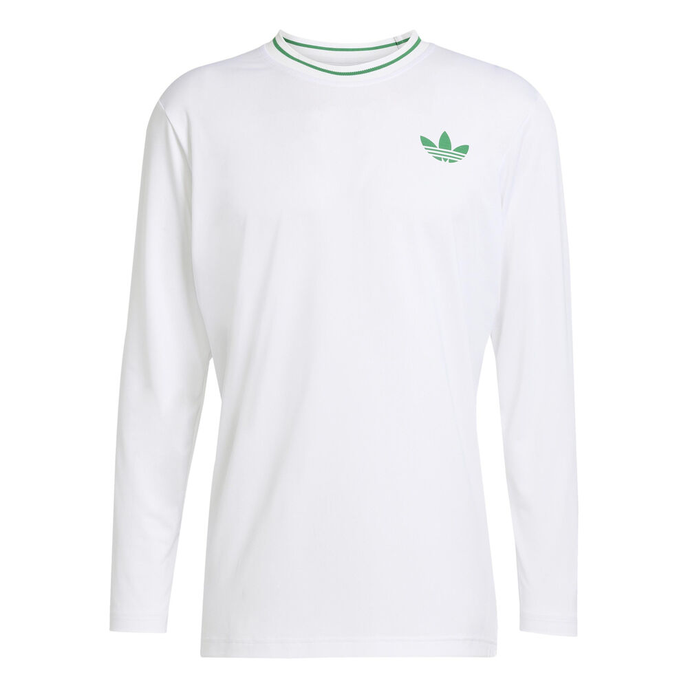adidas Pro Camiseta De Manga Larga Hombres-Blanco