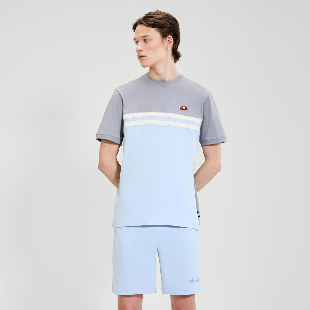 Ellesse Atrei Camiseta De Manga Corta Hombres-Azul Claro,Gris