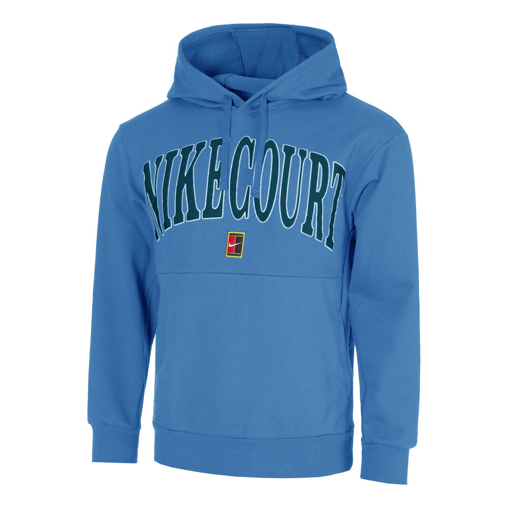 Nike Court Dri-Fit Fleece Heritage Sudadera Con Capucha Hombres-Azul,Azul Oscuro