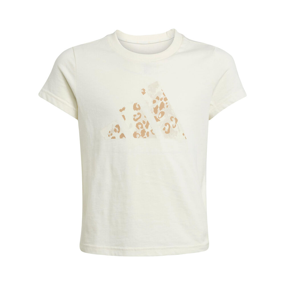 adidas Animal Big Logo Camiseta De Manga Corta Chicas-Crema