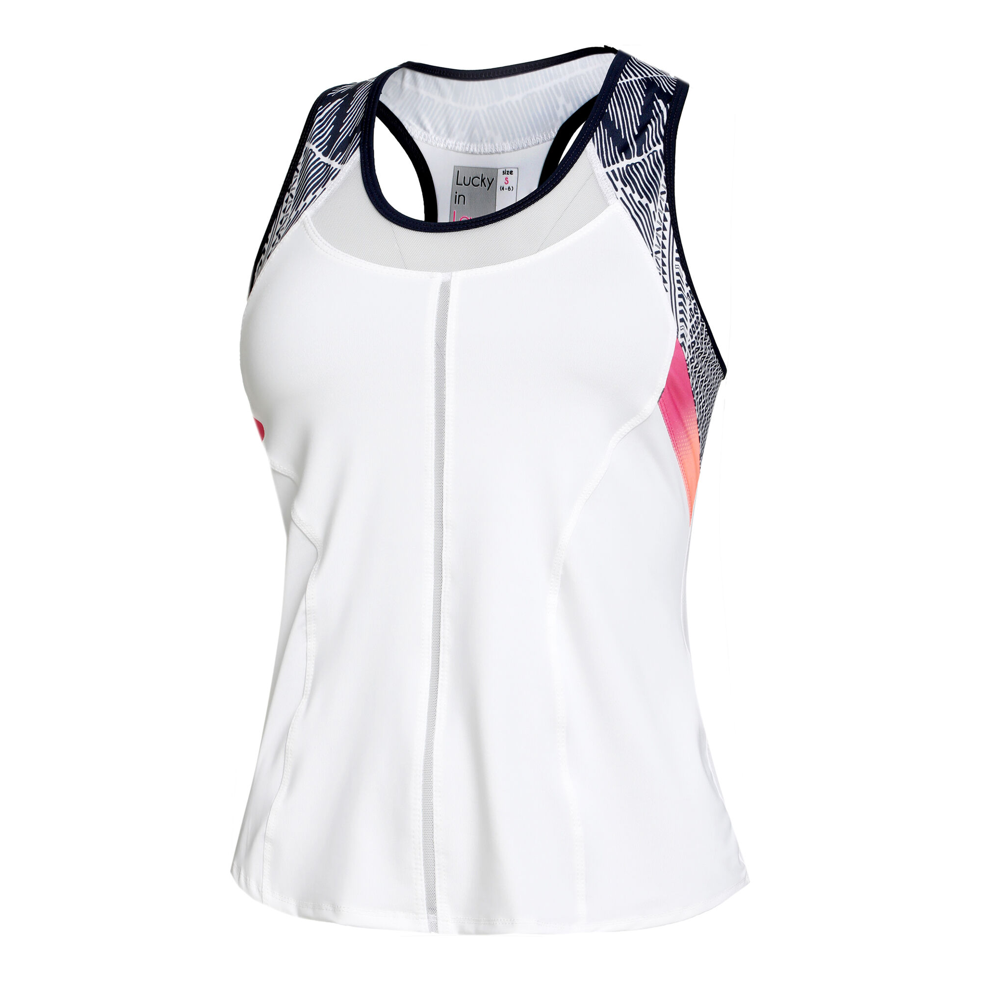 lavanda reembolso Despertar Lucky in Love Long Live Summer Camiseta De Tirantes Mujeres - Blanco, Azul  compra online | Tennis-Point