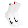 Court Multiplier Cushioned Calcetines De Tenis Pack De 2-Blanco,Negro