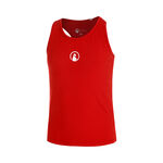Ropa Quiet Please Quiet Please Racerback Camiseta De Tirantes Chicas-Rojo,Blanco