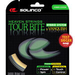 Solinco Solinco Tour Bite 6,8m Silber + Vanquish 6,3m Sets Individuales 13,1m-Plateado,Colores Naturales