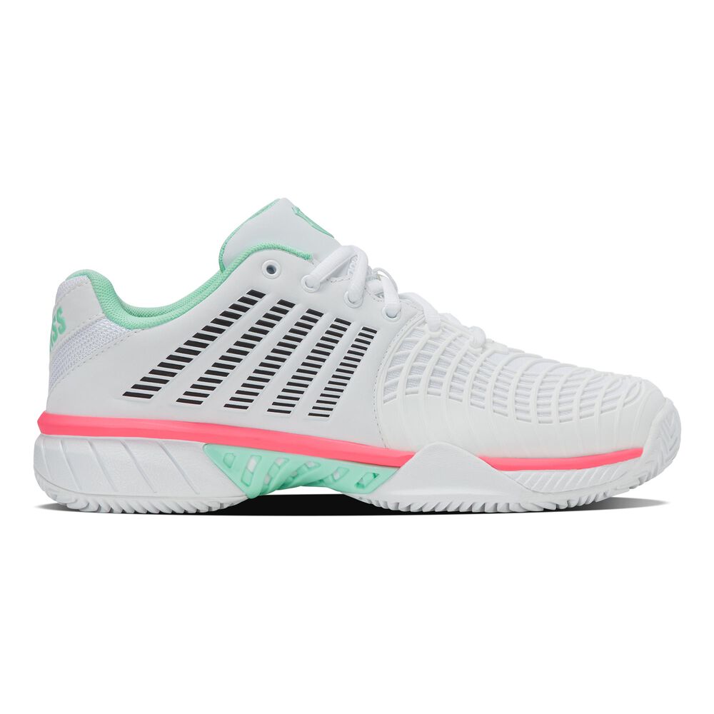 K-Swiss Express Light 3 Zapatilla Tierra Batida Mujeres - Blanco, Turquesa