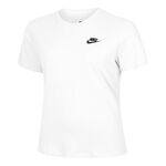 Ropa Nike Nike New Sportswear Club Camiseta De Manga Corta Mujeres-Blanco