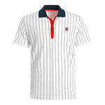 Ropa Fila Fila Stripes Polo Hombres-Blanco,Azul Oscuro