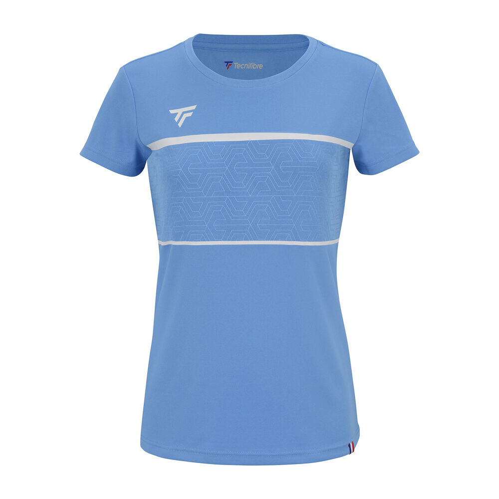 Tecnifibre Team Tech Camiseta De Manga Corta Mujeres - Azul Claro