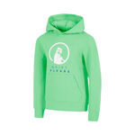 Ropa de tenis Quiet Please Quiet Please Baseline Sudadera con capucha Chicos - verde, blanco
