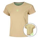 Ropa Quiet Please Quiet Please Wild Cross Camiseta De Manga Corta Mujeres-Beige,Verde Neón