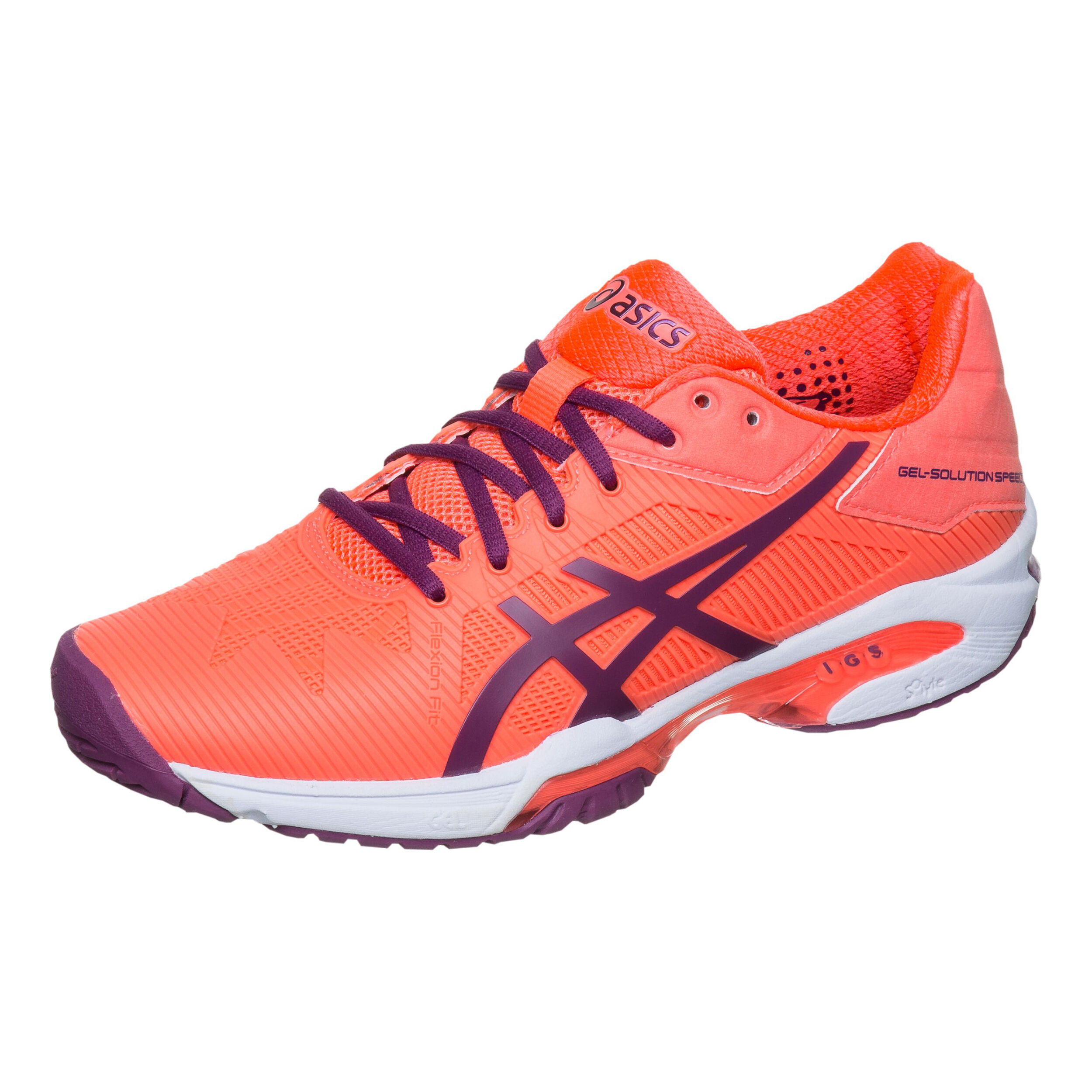 Buy ASICS Samantha Stosur Gel Solution Speed 3 Zapatilla Todas Las Superficies Mujeres Naranja Azul Oscuro online Tennis Point ES