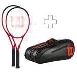 Pack Raqueta + Raquetero Wilson Wilson Clash 100 Pro V2.0 Raquetas De Competición