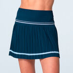 Ropa Lucky in Love Lucky in Love Motion Pleated Falda Mujeres - azul oscuro, blanco