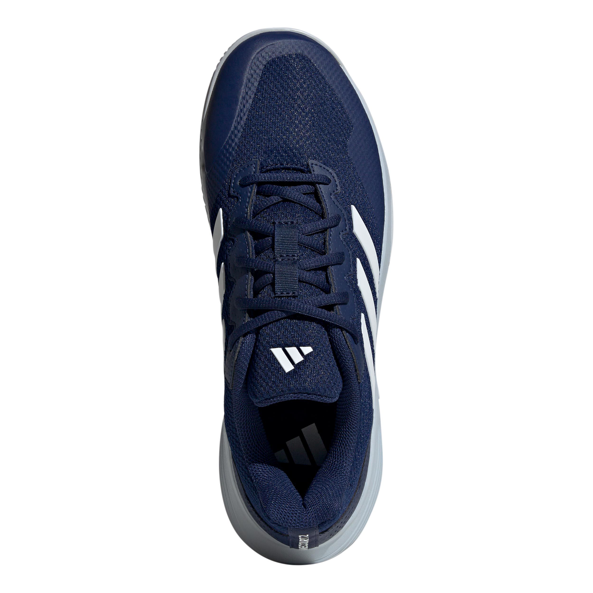 Buy adidas GameCourt 2 Zapatilla Todas Las Superficies Hombres Azul Oscuro Blanco online Tennis Point ES