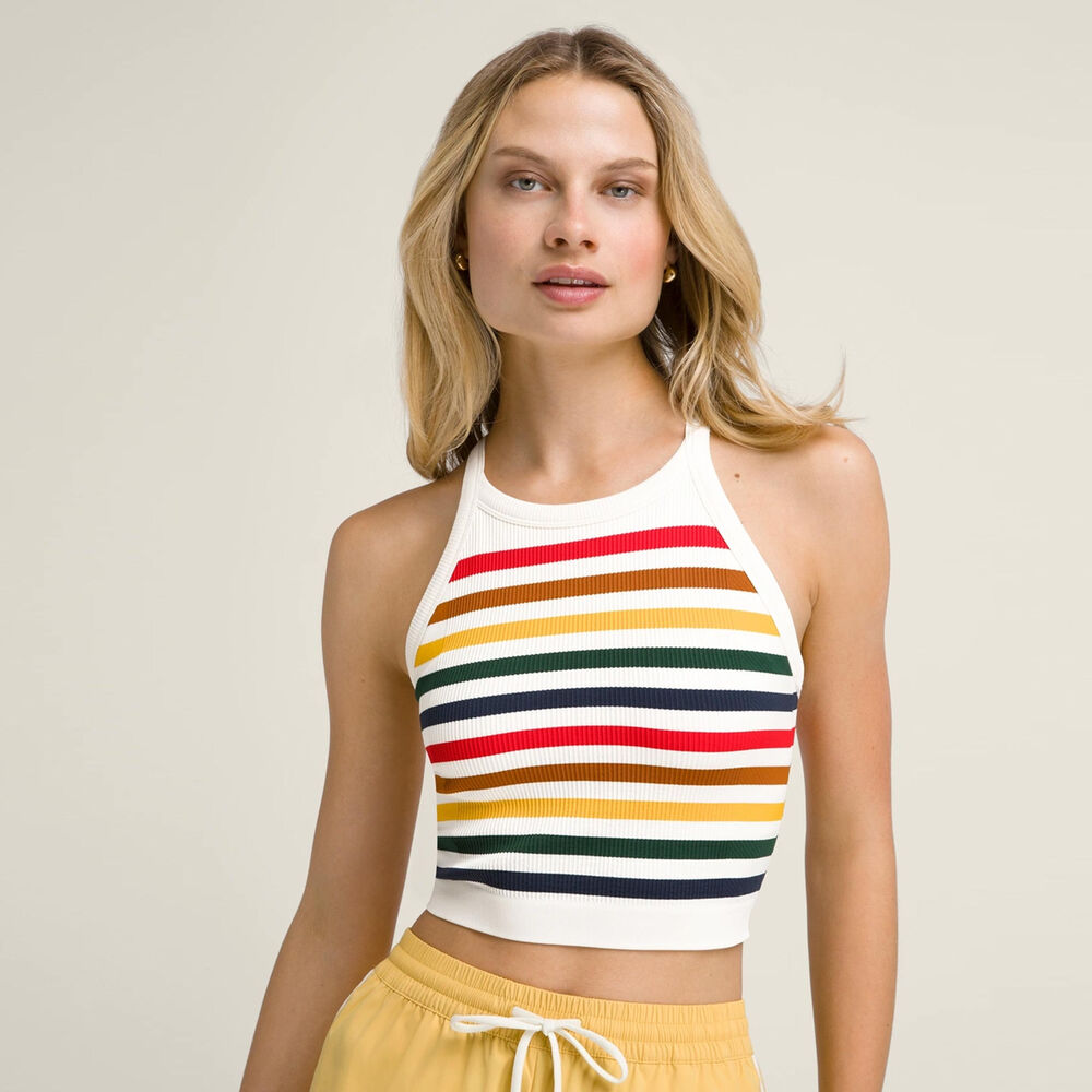 Wilson On The Daily Brami Camiseta De Tirantes Mujeres-Crema,Multicolor