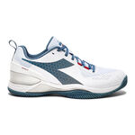 Zapatillas de tenis Diadora Diadora Blushield Torneo 2 Zapatilla tierra batida Hombres - blanco, color petróleo