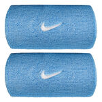 Ropa Nike Nike Swoosh Classic Doublewide Cinta para sudor Unisex - azul, blanco