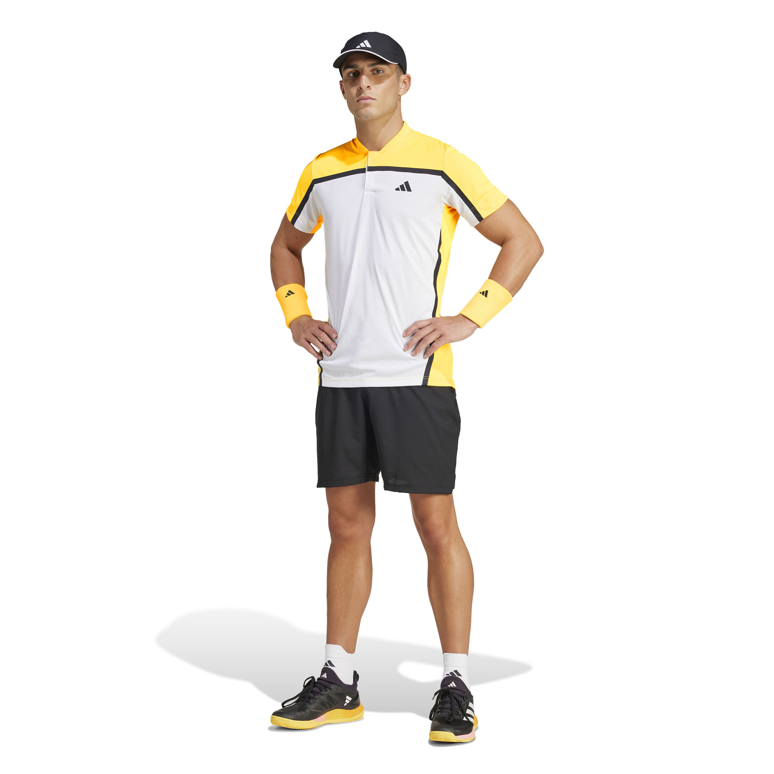 Buy adidas FRLFT Pro Polo Hombres Blanco Naranja online Tennis Point ES