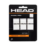 Sobregrips HEAD HEAD Padel Pro Pack de 3 - blanco