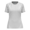 Essential Print Crew Neck Camiseta De Running Mujeres-Blanco