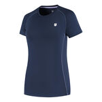 K-Swiss K-Swiss KS AP HYPERCOURT BASIC RECYCLED TEE Camiseta de manga corta Mujeres-azul oscuro