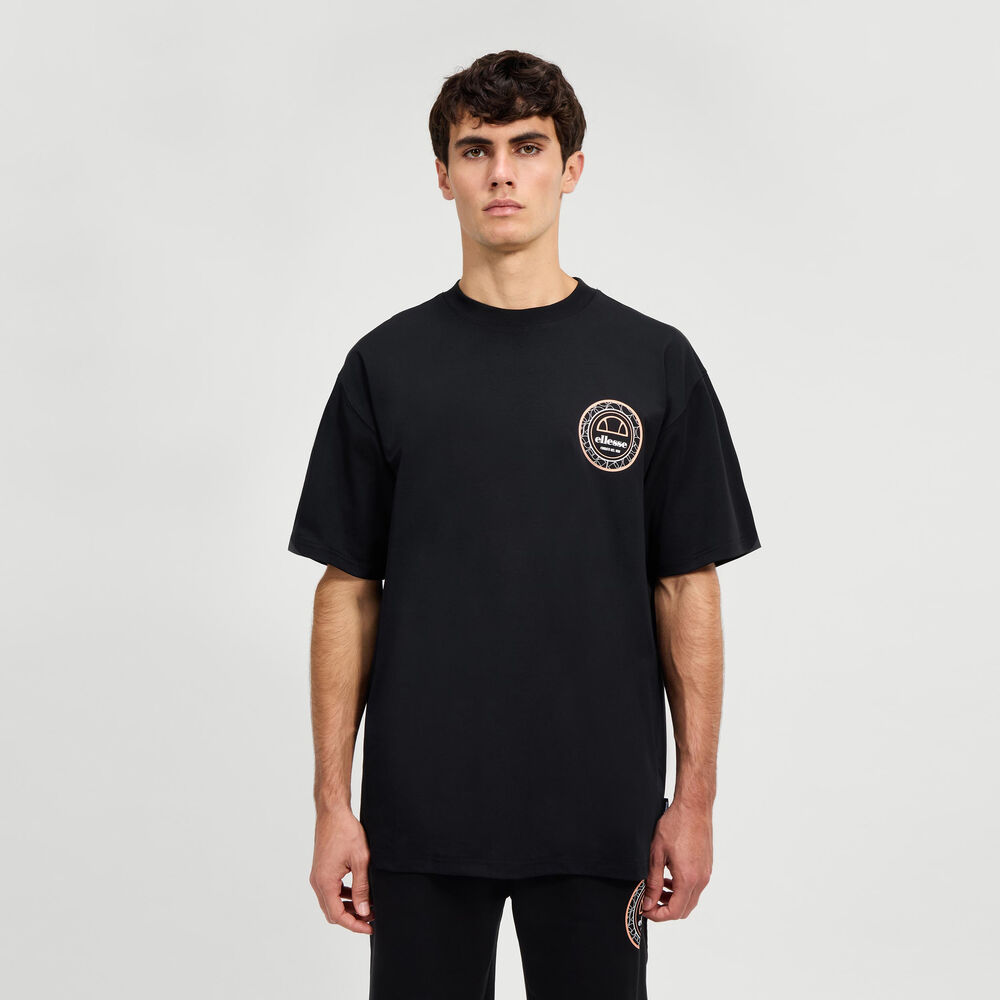 Ellesse Duomo Camiseta De Manga Corta Hombres-Negro