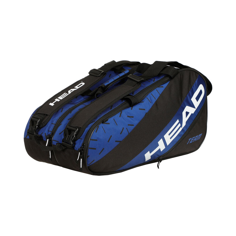 HEAD Team Padel Bag L Paletero-Negro,Plateado