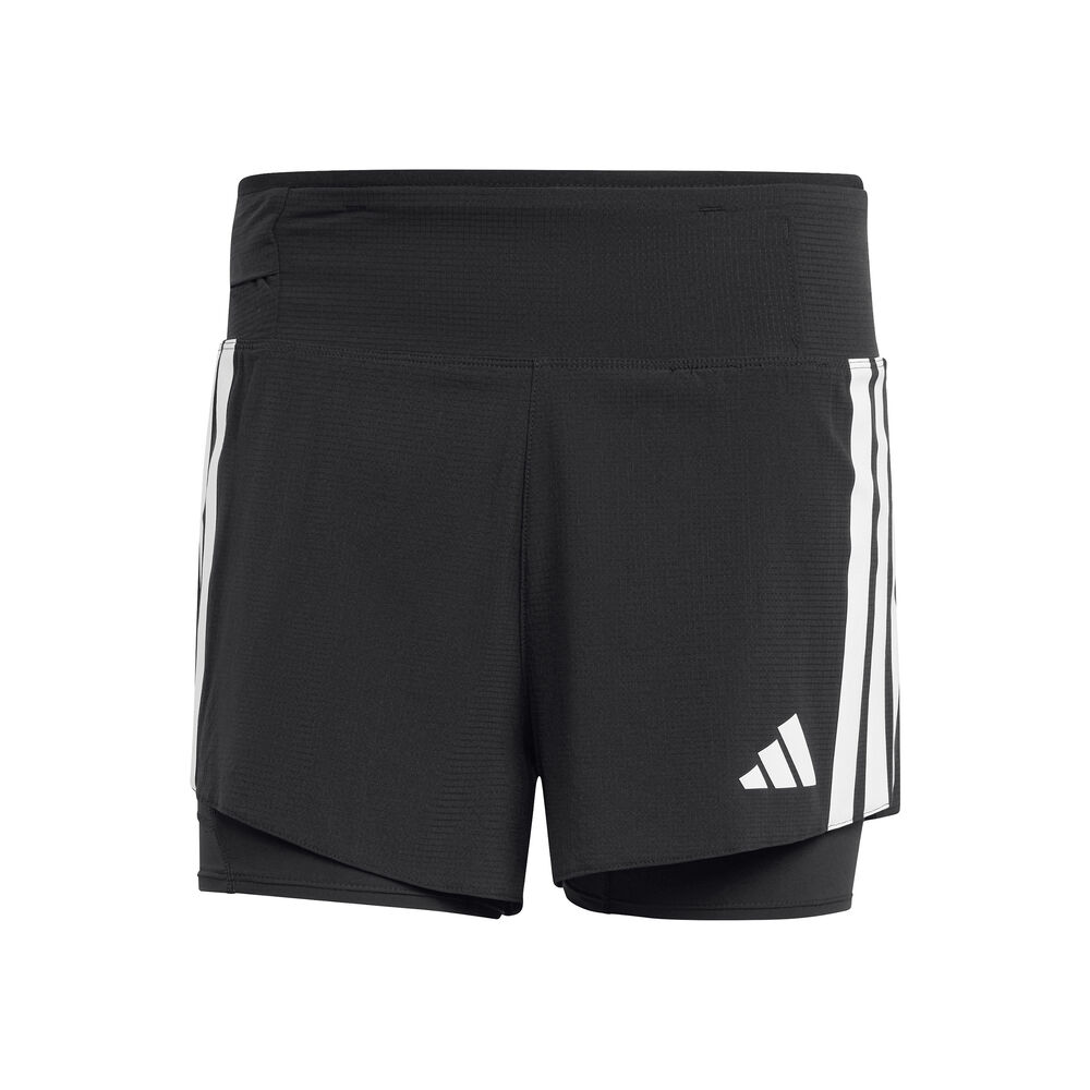adidas Adizero 2in1 Pantalones Cortos Hombres-Negro,Blanco