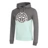 Lunis Lifestyle Sudadera Con Capucha Hombres-Gris Oscuro,Mint