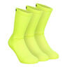Calcetines De Tenis Pack De 3-Amarillo Ne&oacute;n